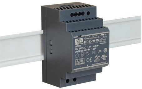 Mean Well Sursă de Alimentare pe Șină DIN cu Ieșire 48V și Putere 60W 1.25A