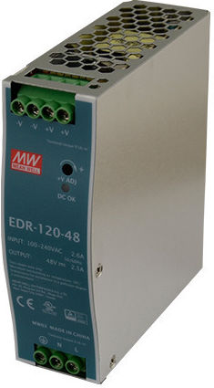 Mean Well EDR150-24 DIN Rail Power Supply 6.5A/24V/156W