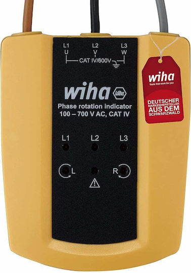 Wiha Spannungsprüfer 45221 Kategorie IV mit Messbereich 100 - 700V