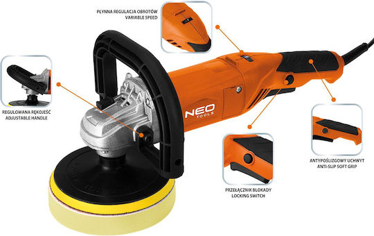 Neo Tools 04-701 Rotationspolierer Polierer 900W mit Drehzahlregelung