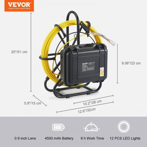 Vevor Ενδοσκοπική Κάμερα με Καλώδιο 50m