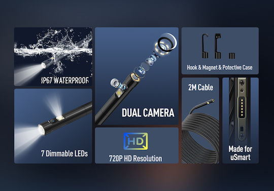 Ulefone E02 Endoscope Camera 720x480 pixels for Mobile