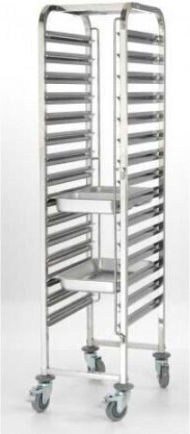 GTSA Commercial Kitchen Disks Cart H170xW56xD38cm 24-2115