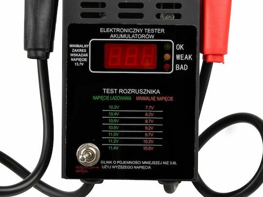 12 V DC Batterietester Geko G80029
