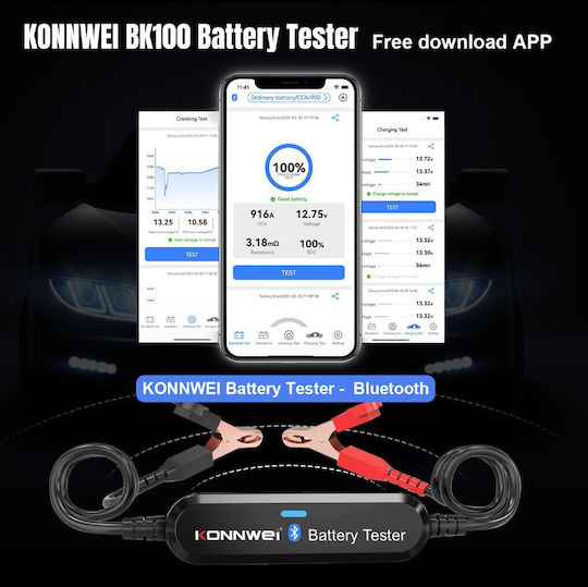 6v 12v Bluetooth Ios Android Αναλογικό Battery Tester
