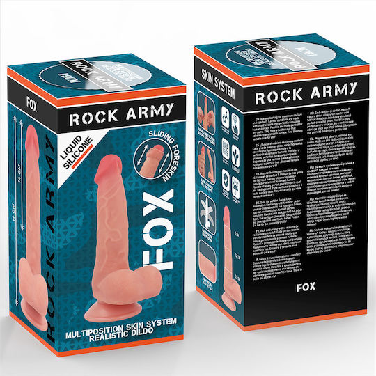 Rock Army Glass Dildo With Suction Cup 19cm