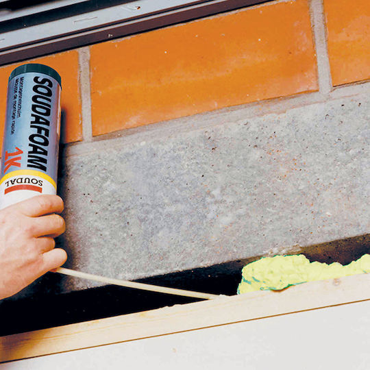 Soudal ​Παράθυρα & Πόρτες Αφρός Πολυουρεθάνης Πιστολιού 750ml