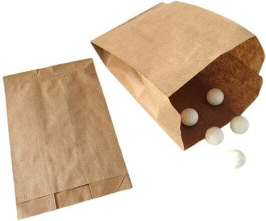 Paper Kraft Food Packaging Bag 50pcs L22xW12cm