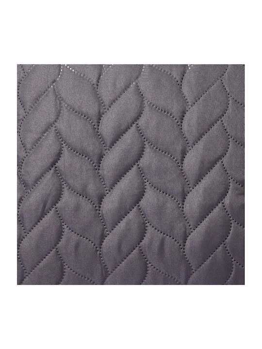 Tac Σετ Κουβερλί King Size από Πολυεστέρα Anthracite Gray 250x260cm