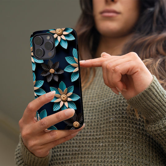 Sonique 3D Flower Series Case for Google Pixel 9 Pro 5G Light Blue