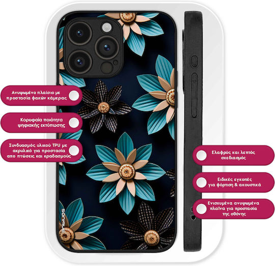 Sonique 3D Flower Series Case for Google Pixel 9 Pro 5G Light Blue