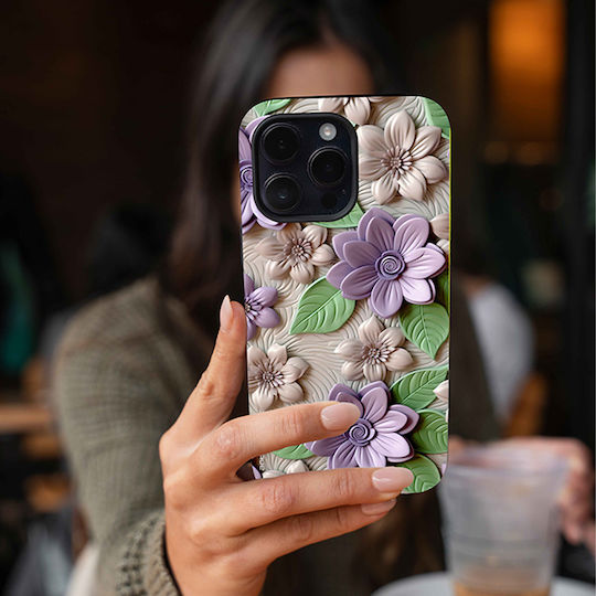 Sonique 3D-Blumen-Serie Hülle für Oppo A60 Violett