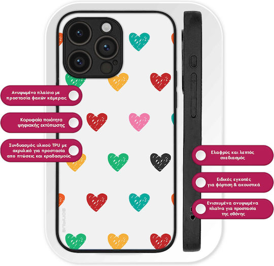 Θήκη Sonique Heart Series Oppo Find X3 Lite 5g Λευκό 02