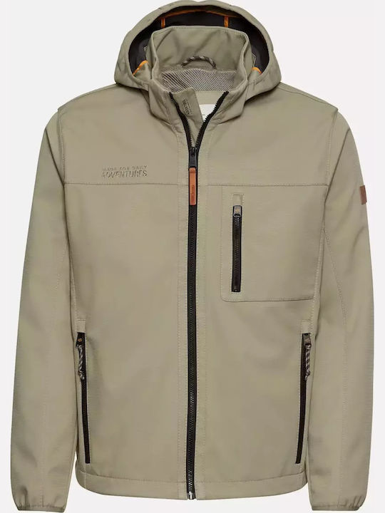 Χειμωνιάτικο Μπουφάν Softshell Αδιάβροχο και Αντιανεμικό Χακί