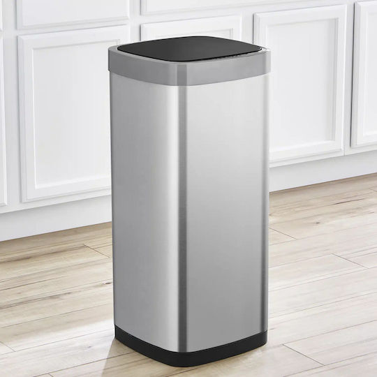 Eko Eko Waste Bin Made of Inox Steel with Sensor Silver 50lt