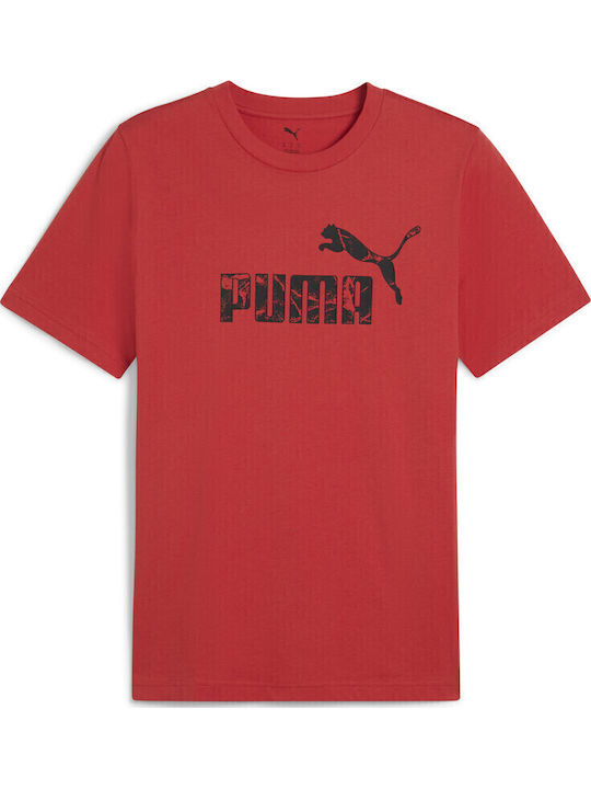 Tricou Sport Cu Imprimeu Roșu