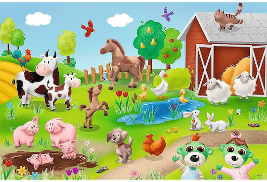 Puzzle pentru Copii Ferma pentru 2+ Ani Trefl