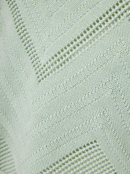 Women's Sleeveless Sweater Cotton Sage Green