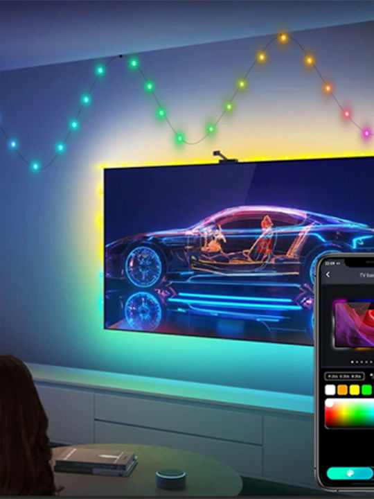 Elmark Biri Smart Στεγανή Smart Γιρλάντα Φωτισμού LED IP44 10m RGB