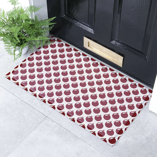 Artsy Mats Входен Килим Bauble Pattern Червен 70x40см AMDMW-BAUBLE-7040 Червени