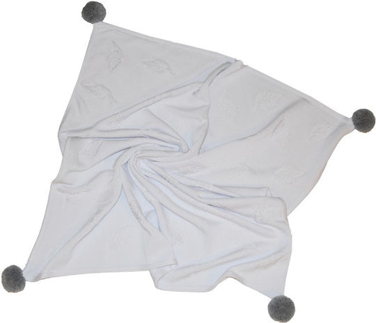 Ekokids Pătură Pepinieră Swaddling pături Bambus Albă 80x80cm