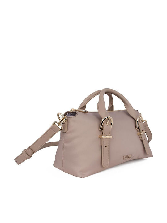 Buckles Damentasche Umhängetasche Beige
