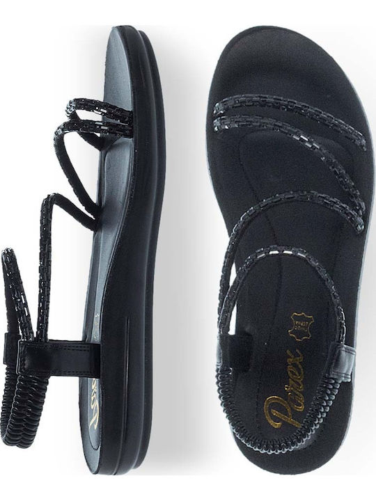 Women's Flat Sandals in Black Color