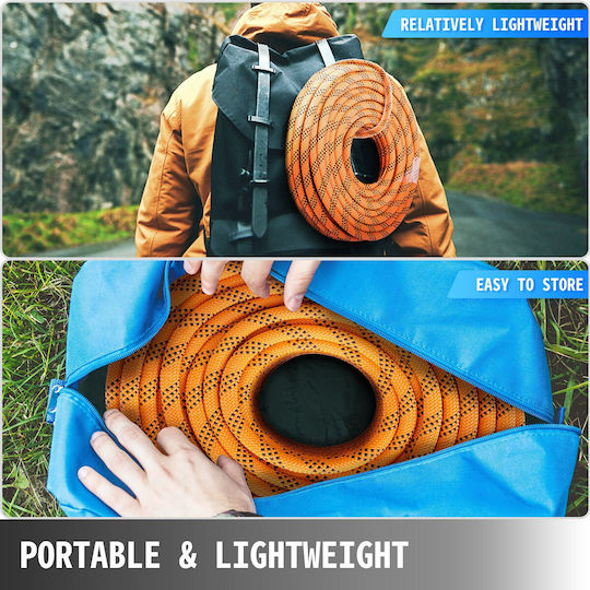 Polyester Rope 7/16" X 200' Loading Pulling Rope 8400 Pounds Breaking Strength Not Suitable for Climbing, Swinging, Mountaineering, Hanging People, etc