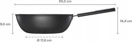 Fiskars Hard Face Wok Aluminum with Non-Stick Interior Coating 28cm Fiskars Hard Face Wok Aluminum with Non-Stick Interior Coating 28cm