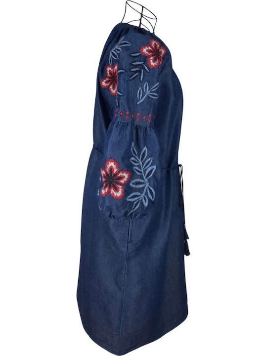 Maxi Damenkleid Blau