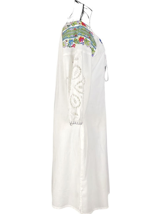 Rochie De Vară Midi Albă