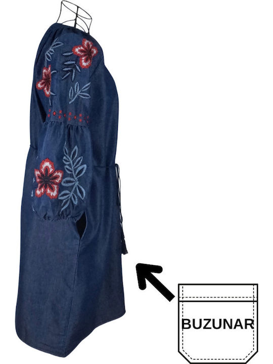 Maxi Damenkleid Blau