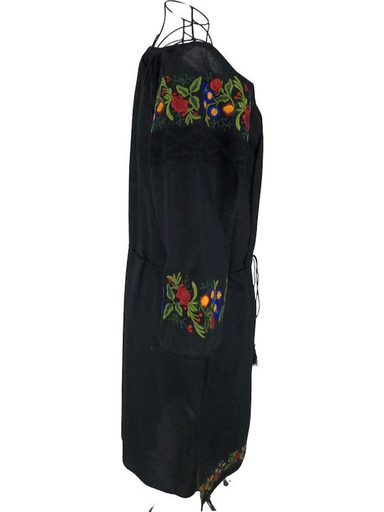 Maxi Φόρεμα Black, Red