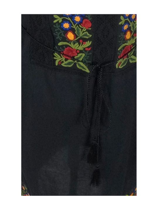 Maxi Φόρεμα Black, Red