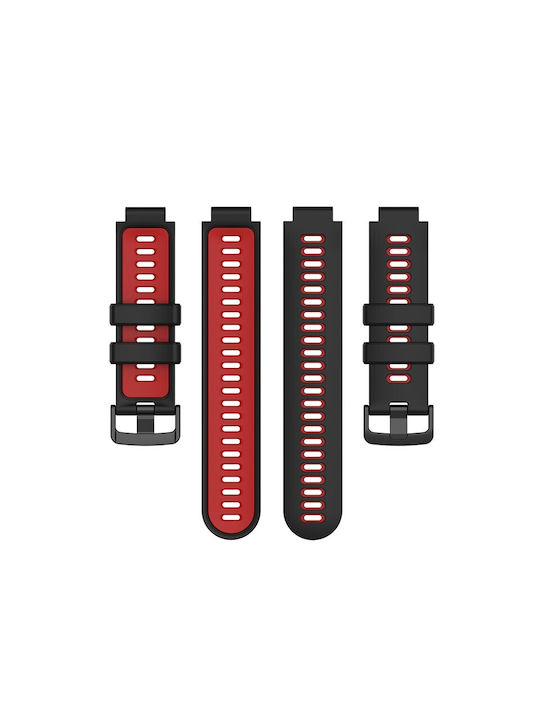 Best Accessories Silicone Strap Two-color Black Red Garmin Forerunner 220 230 235 620 630 735xt Best Accessories Silicone Strap Two-color Black Red Garmin Forerunner 220 230 235 620 630 735xt