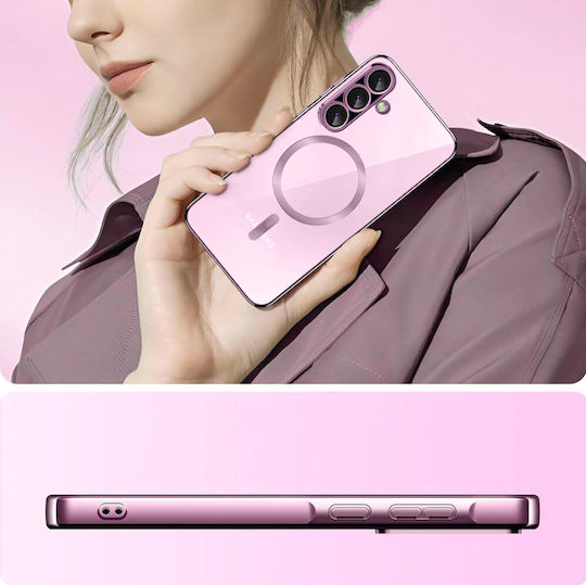 Θήκη Samsung Galaxy A56 Electro Magsafe Ροζ Rose Gold + Γυαλί Οθόνη