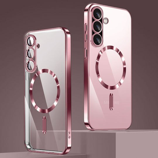 Θήκη Samsung Galaxy A56 Electro Magsafe Ροζ Rose Gold + Γυαλί Οθόνη