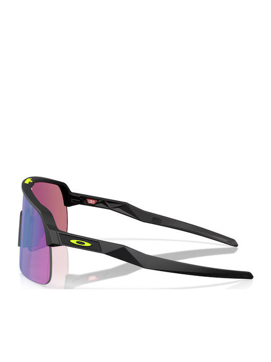 Oakley Lite Men's Sunglasses with Black Plastic Frame and Multicolour Mirror Lens OO9463-79
