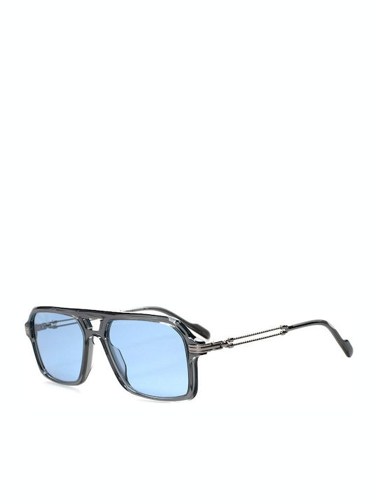 Oliver Peoples Sunglasses Gray with Acetate Frame & Light Blue Lens Oliver Peoples Sunglasses Gray with Acetate Frame & Light Blue Lens