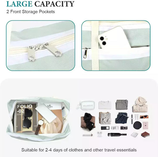 Lekespring Reisetasche Grün Stoff L45xB18xH32cm