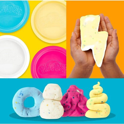 Hasbro Play-Doh 4 Теста За Моделиране Пластелин Compound За 3+ Години