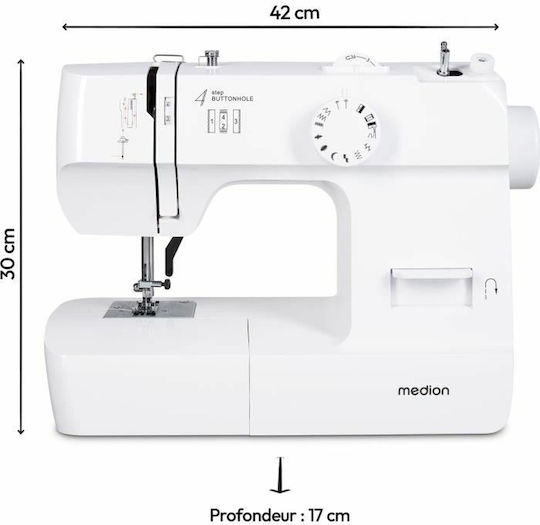 Medion Haushaltsnähmaschine Weiß