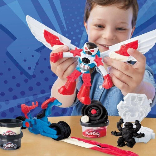 Hasbro Play-Doh Plasticină Set De Joc Captain America Pentru 3+ Ani 3 Buc