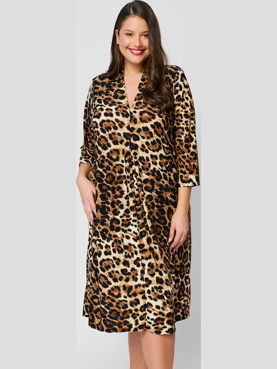 Midi Φόρεμα Leopard