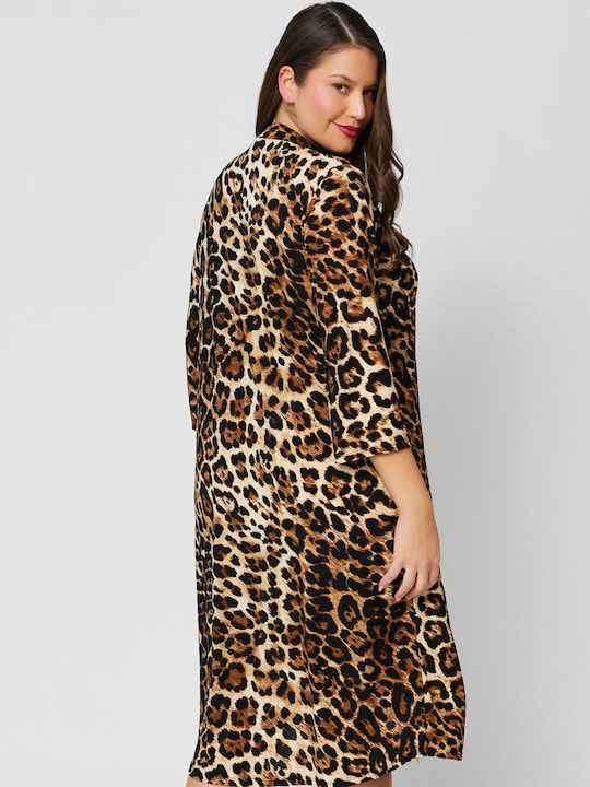 Midi Φόρεμα Leopard