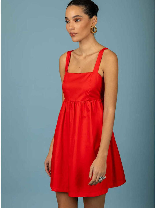 Καλοκαιρινό Mini Φόρεμα Coral