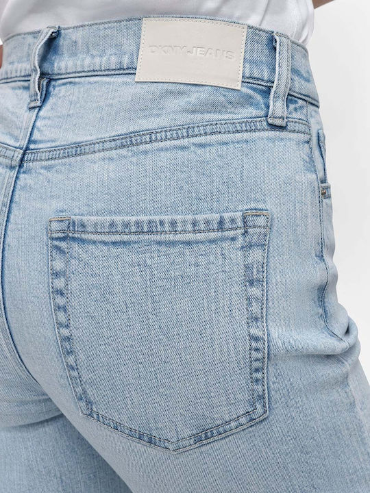 Hoch tailliert Damenjeans Light Blue