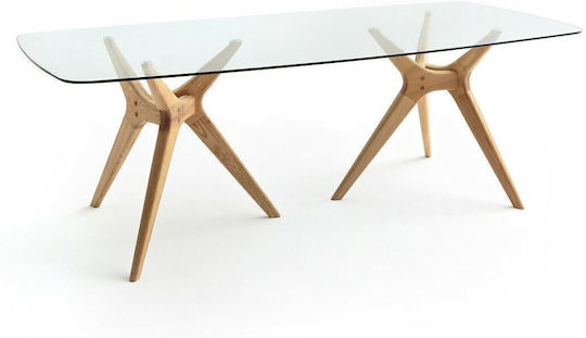 Maricielo Τραπεζαρίας Γυαλί 220x100x75εκ. Maricielo Τραπεζαρίας Γυαλί 220x100x75εκ.