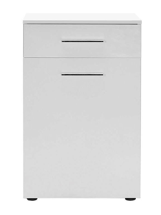 Megapap Diamond Καλάθι Απλύτων Ξύλινο 52x38x83cm Λευκό
