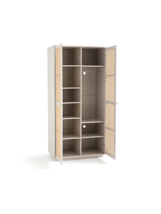 Doppeltür Kleiderschrank Paola 100x57x206cm